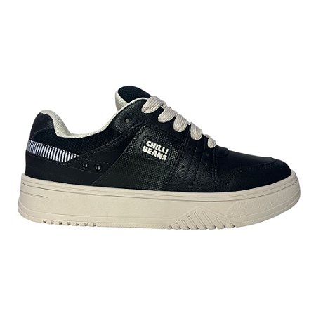 Tênis Sneaker Chilli Beans Masculino Preto e Bege