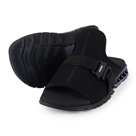 Chinelo Kenner Rakka Akyo Slide Sandália Masculino Preto