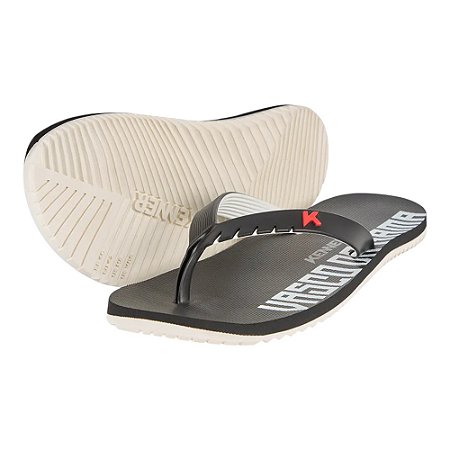 Chinelo Kenner Red Collab Vasco Da Gama Masculino Preto