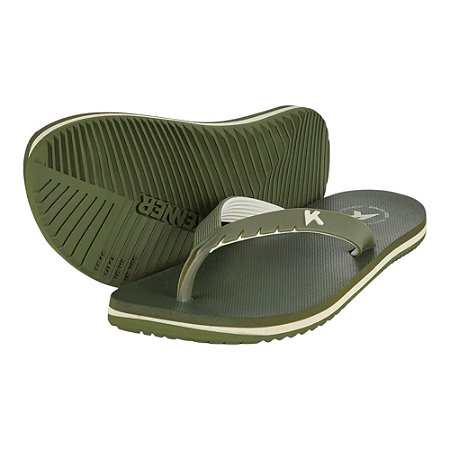 Chinelo Kenner Red Pro Pvc Masculino Verde Militar