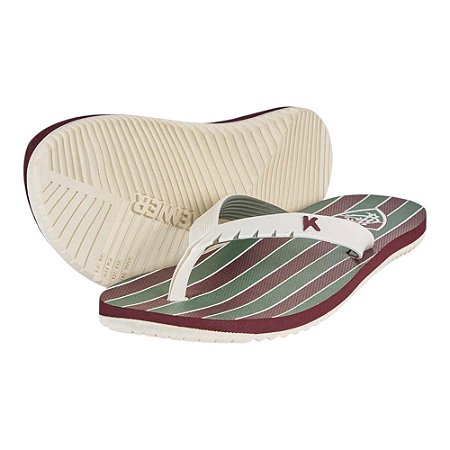 Chinelo Kenner Collab Fluminense Red Pvc Masculino Vermelho