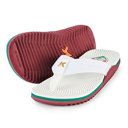 Chinelo Kenner Nk6 Ampass Fluminense Masculino Branco