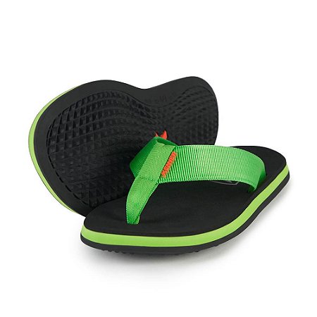 Chinelo Kenner Legend Pro Nylon Masculino Preto e Verde