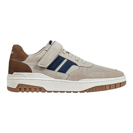 Tênis Sapatênis Ferracini Max Sintético e camurça Bege