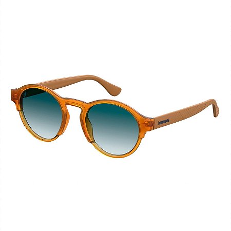 Óculos de Sol Havaianas Caraiva Laranja Caramelo Lente Azul