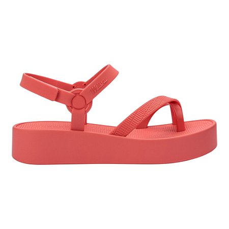 Sandália Melissa Sun Leblon Chinelo Feminino Vermelho Coral