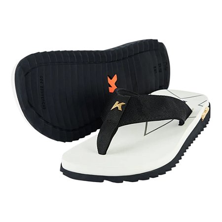 Chinelo Kenner Collab Kivah Line Branco Masculino