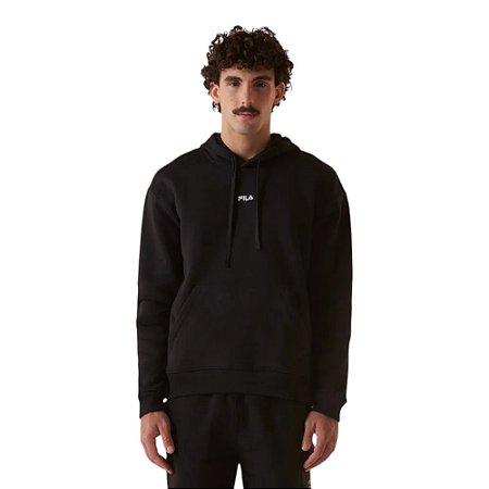 Moletom Fila Com Capuz Classic Winter Masculino Preto