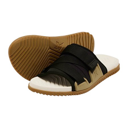 Chinelo Kenner Hyper Z Pro Nylon Crepe Masculino Bege