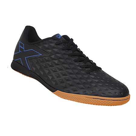 Chuteira Futsal Oxn Genio Iii Preto/Azul