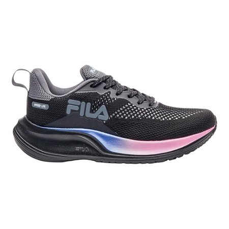 Tênis Fila Speed Lite Preto e Rosa Feminino