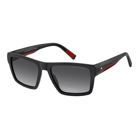 Óculos Tommy Hilfiger 2324S Preto e Vermelho Masculino