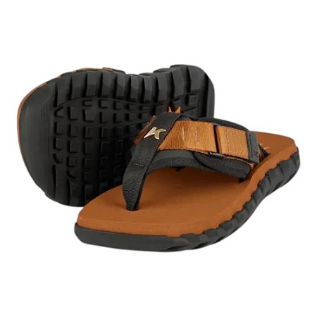 Chinelo Kenner Collab L7nnon Megah Plus Marrom Masculino