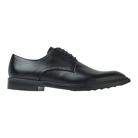 Sapato Social Oficina City Masculino Preto Couro