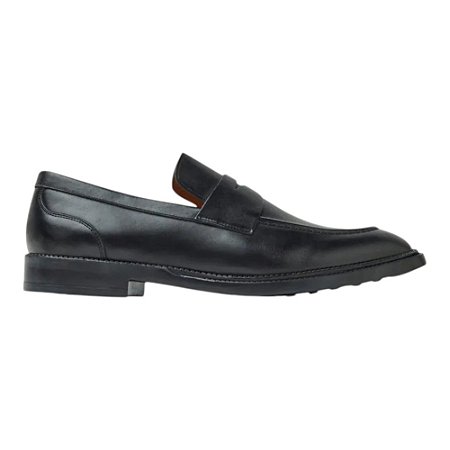 Sapato Social Oficina Mocassim City Masculino Preto Couro