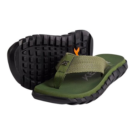 Chinelo Kenner Megah Masculino Verde e Preto