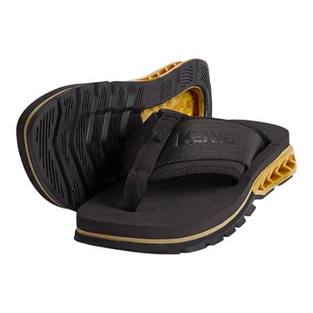Chinelo Kenner Rakka Sport Preto e Dourado