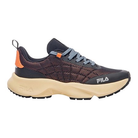 Tênis Fila Elevation Preto e Laranja Masculino