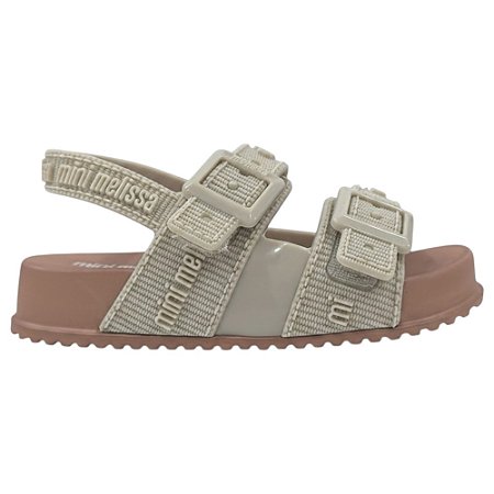 Sandália Mini Melissa Cozy M-Lover Baby Bege Infantil
