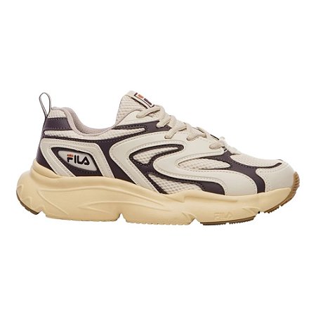 Tênis Fila Buzzard Bold Bege e Marrom Escuro Feminino