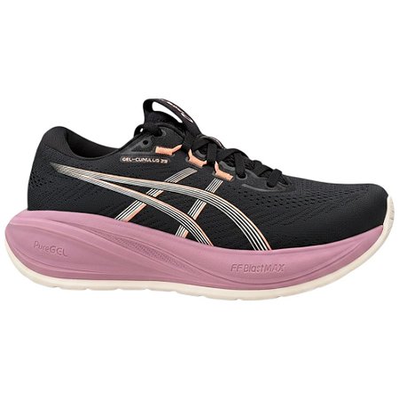 Tênis Asics Gel Cumulus 28 Preto e Roxo Feminino