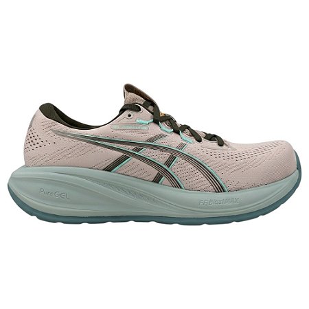 Tênis Asics Gel Cumulus 28 Bege e Azul Masculino