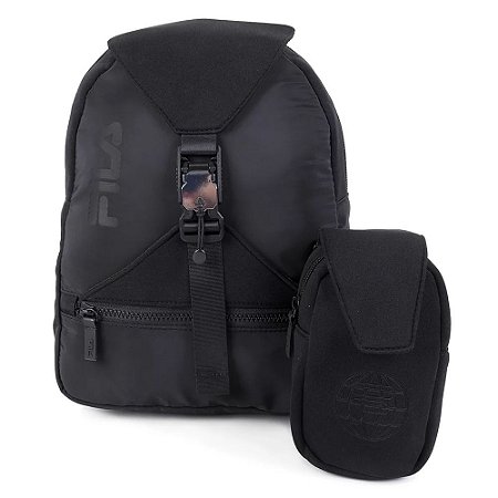 Mini Mochila Fila Tactic Unissex Preto Dia a dia
