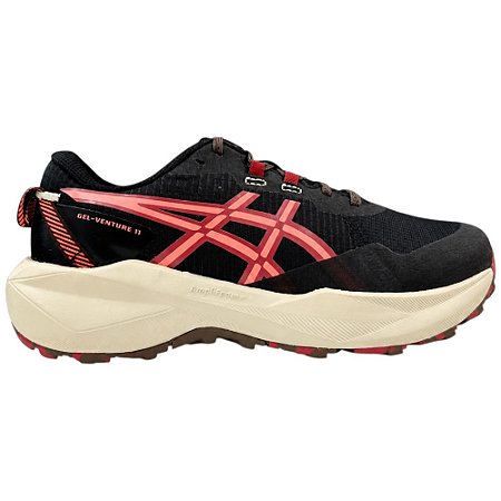 Tênis Asics Gel Venture 11 Preto e Rosa Feminino