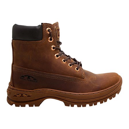 Bota Bull Terrier Mack Cano Longo Marrom Masculina