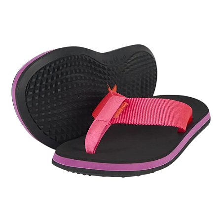 Chinelo Kenner Legend Pro Preto e Rosa Neon Masculino