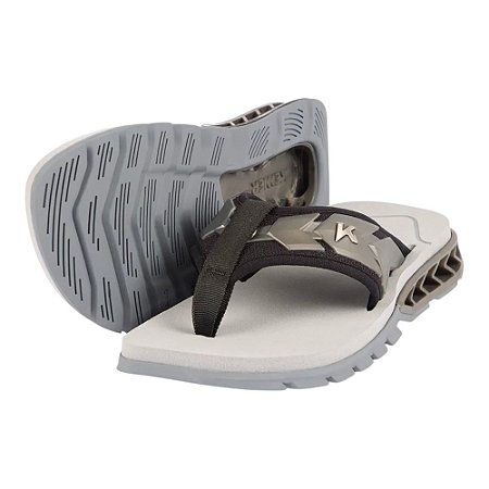 Chinelo Kenner Rakka Ultra Force Cinza e Preto Masculino