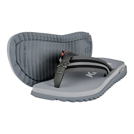 Chinelo Kenner Kivah Reflex Cinza e Preto Masculino