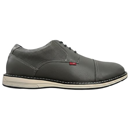 Sapato Social Ferracini Kingston Cinza Escuro Masculino