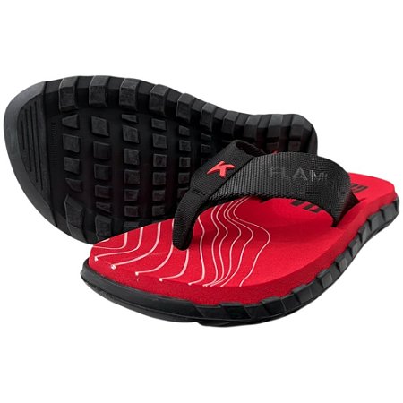 Chinelo Kenner Megah Collab Flamengo Masculino Vermelho