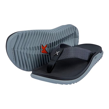 Chinelo Kenner Nk7 Masculino Preto e Cinza