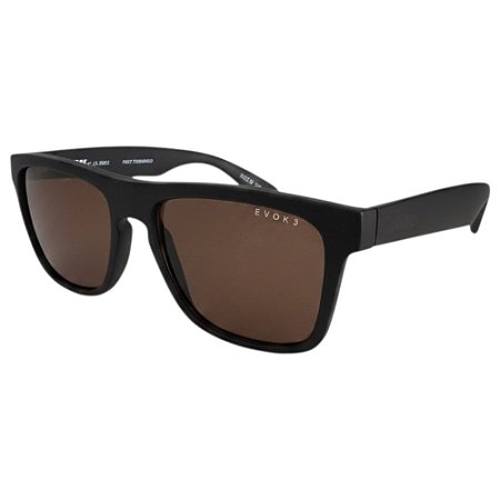 Óculos de Sol Evoke Evk 24 Br02 Masculino Matte Black Brown