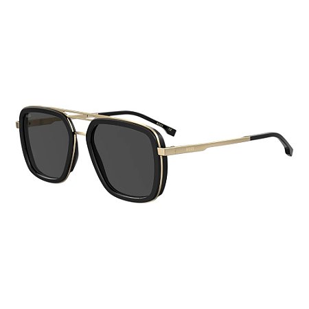 Óculos de Sol Boss 1235S Preto e Dourado Unissex