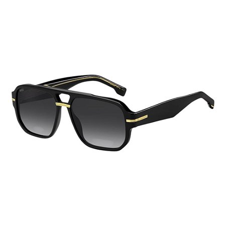 Óculos de Sol Boss 1718S Preto e Dourado Masculino