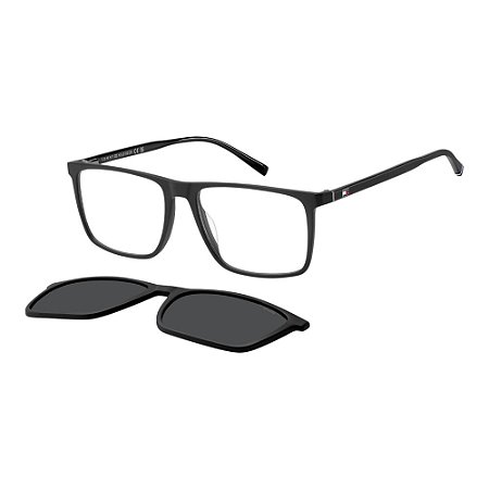 Óculos de Sol Tommy Hilfiger 2391 Clip-on Matte Black