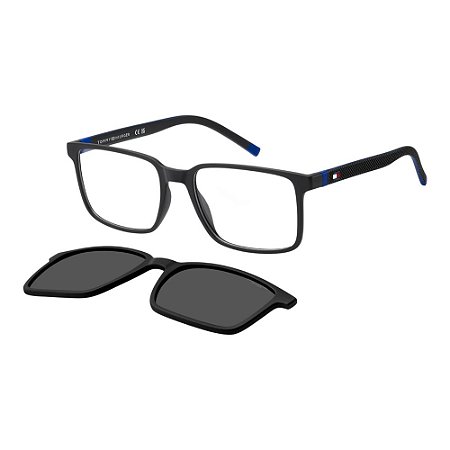 Óculos de Sol Tommy Hilfiger 2377 Clip-on Preto e Azul