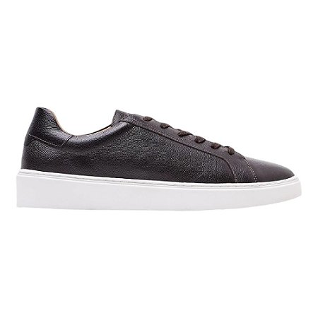 Tênis Casual Oficina Refine Couro Café Masculino