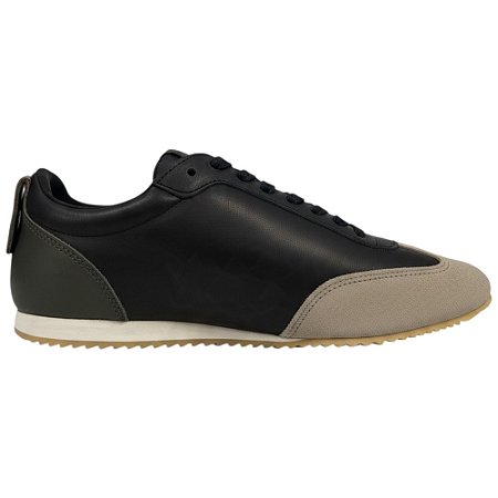 Tênis Foxton Racetrack 26 Preto e Verde Musgo Masculino