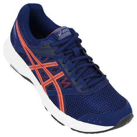 Tenis Asics Gel Contend 5a Azul / Laranja