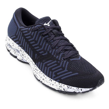 Tenis Mizuno Waveknit R2 Preto/Branco