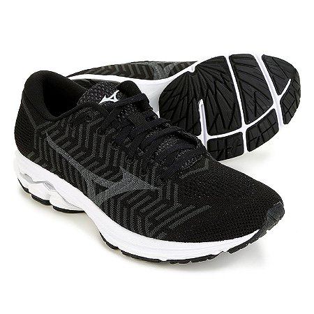 Tenis Mizuno Waveknit R2 Preto / Branco