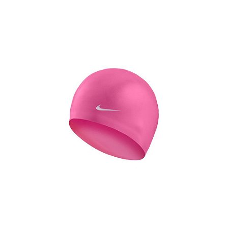 Touca Natação Nike Solid Silicone Rosa