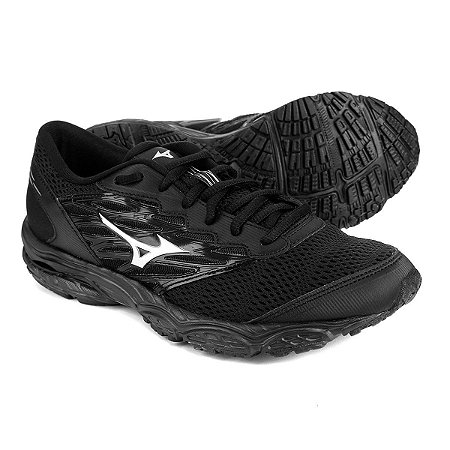 Tenis Mizuno Wave Dynasty 2 Preto/Prata