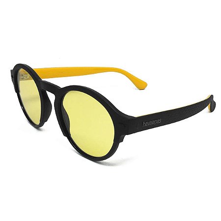 Óculos de Sol Havaianas Caraiva Preto Lente Amarelo