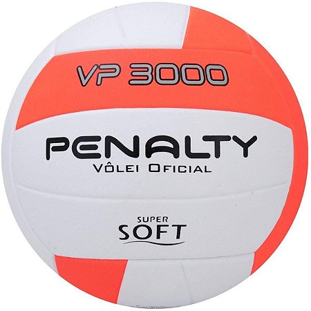 Bola De Volei Penalty Vp 3000 X Branco/Laranja/Preto