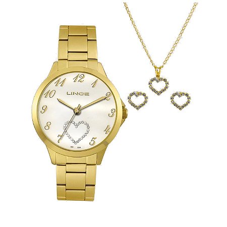 Relógio Lince Feminino Dourado LRG4454LKT50B2KX